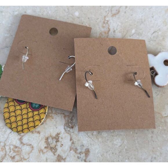 Pineapple & Mickey Mouse Donut Earrings Set - Picture 3 of 5